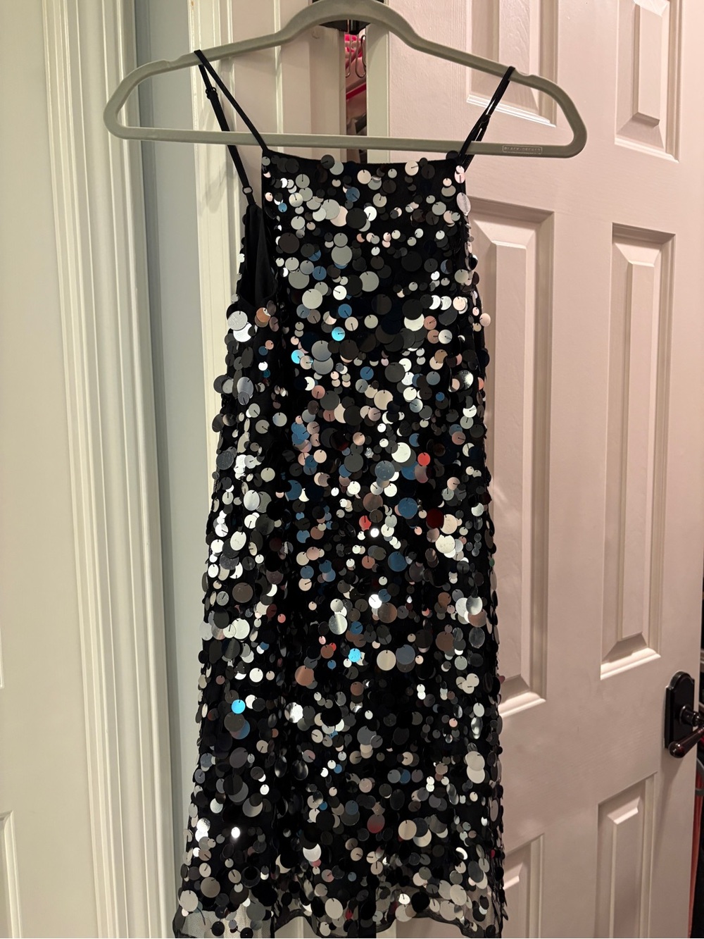 asos Black Sequin Dress